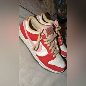 Nike Red and Pink Low-Top Sneakers